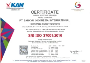 Certificate ISO 37001-2016 (Cikarang Construction)