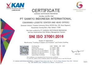 Certificate ISO 37001-2016 (HO)