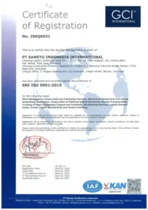 Certificate ISO 9001-2015
